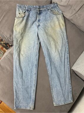 Vintage Levi’s Gold Tab Distressed Denim Jeans 44x34 Made In USA